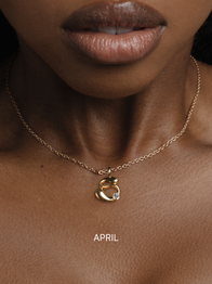 Birthstone Letter Necklace