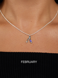 Birthstone Letter Necklace