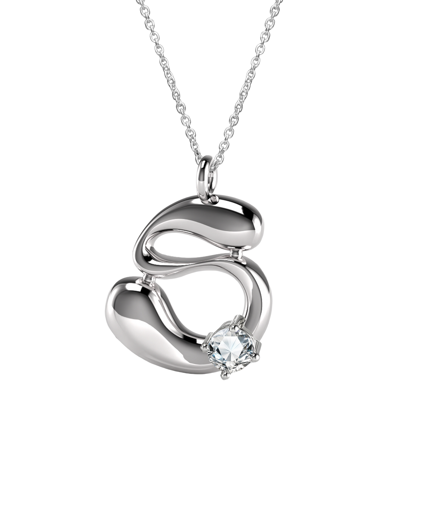 Birthstone Letter Necklace