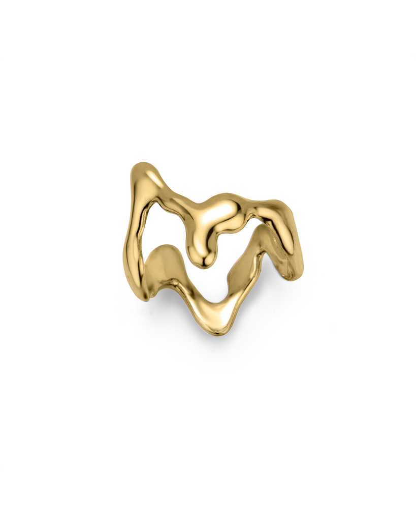 Squiggle Ring / 18k Gold Vermeil