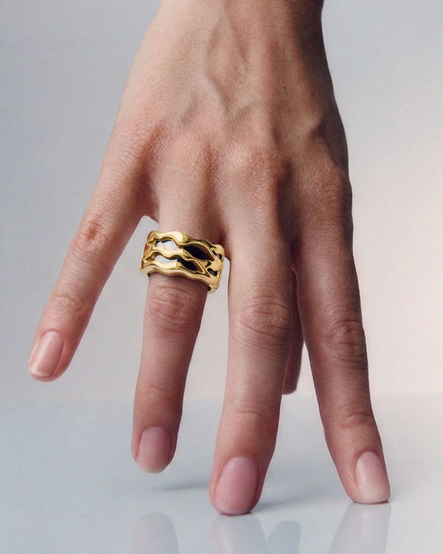 Elixir Tech Ring Cover / 14K Yellow Gold