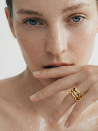 Elixir Tech Ring Cover / 14K Yellow Gold