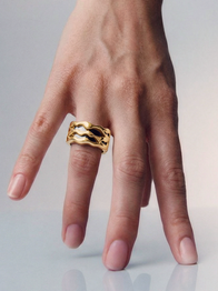 Elixir Tech Ring Cover / 18K Gold Vermeil