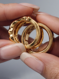 Elixir Tech Ring Cover / 18K Gold Vermeil