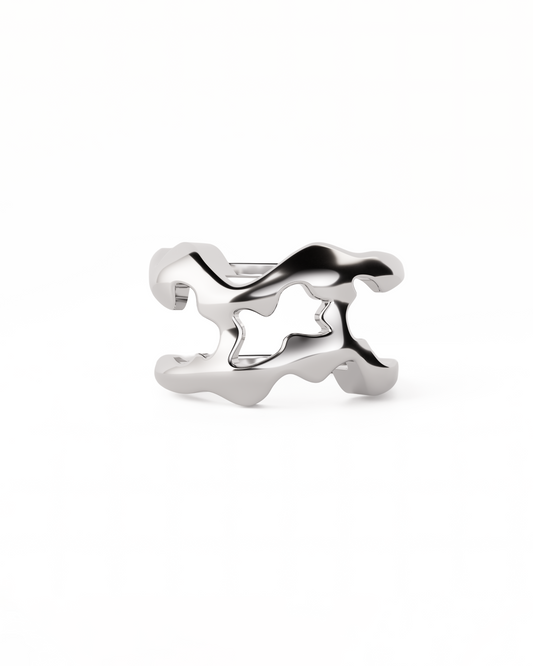 Flow Tech Ring Cover / 925 Sterling Silver