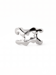 Flow Tech Ring Cover / 14K White Gold