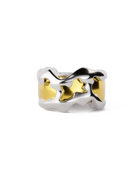 Flow Tech Ring Cover / 14K White Gold