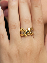 Flow Tech Ring Cover / 18K Gold Vermeil