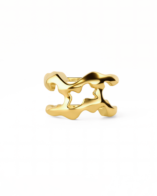 Flow Tech Ring Cover / 18K Gold Vermeil