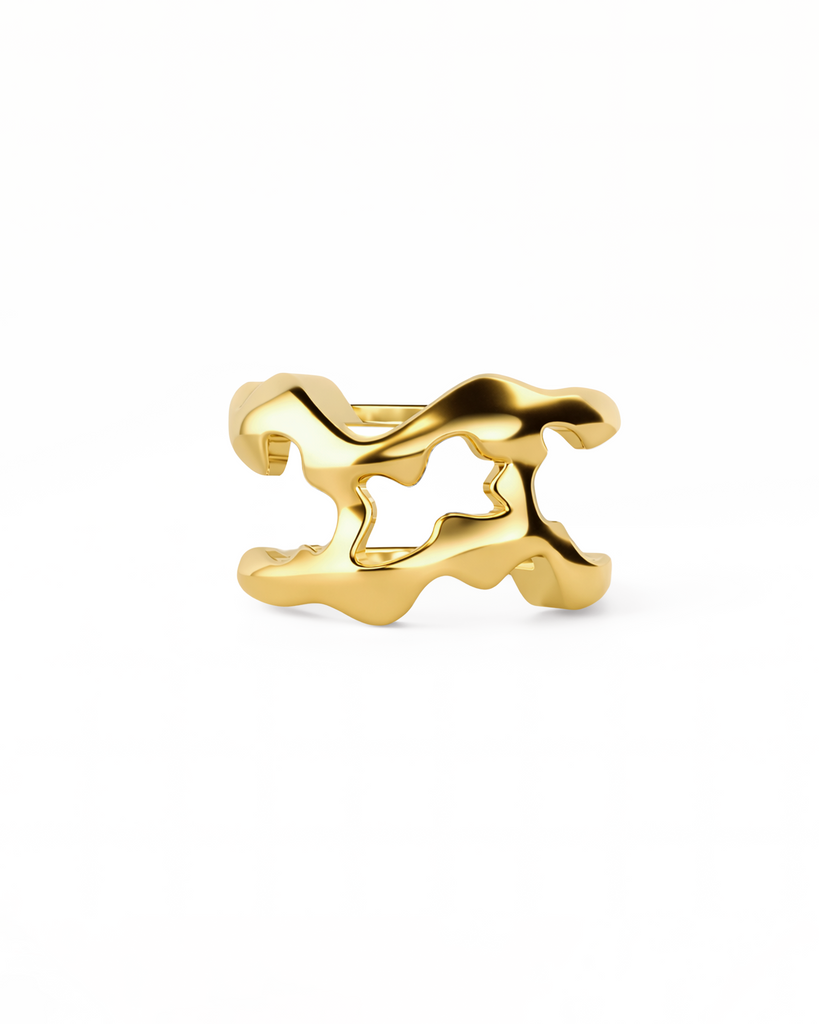 Flow Tech Ring Cover / 18K Gold Vermeil