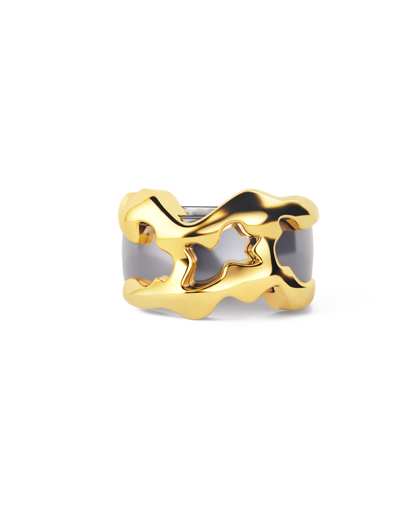 Flow Tech Ring Cover / 18K Gold Vermeil
