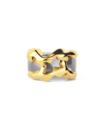 Flow Tech Ring Cover / 18K Gold Vermeil