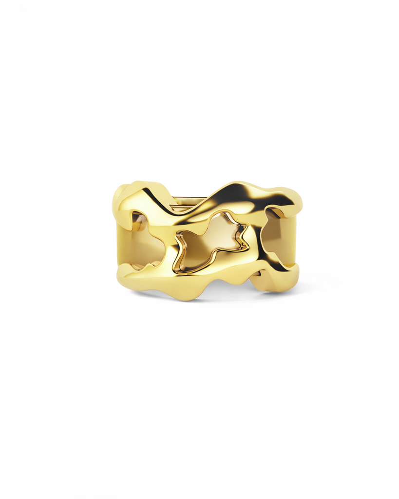 Flow Tech Ring Cover / 14K Yellow Gold