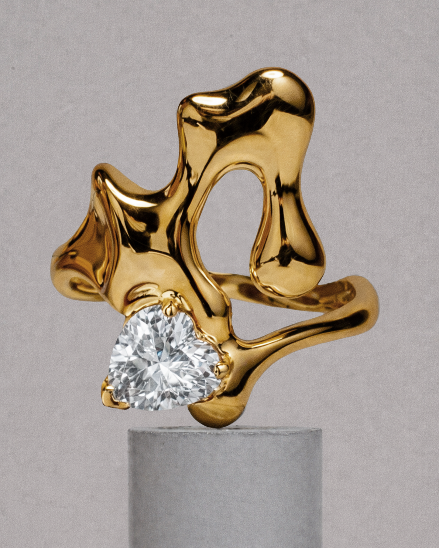 Diamond Ring / 18k Gold Vermeil