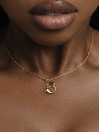 Amethyst Necklace / 18K Gold Vermeil