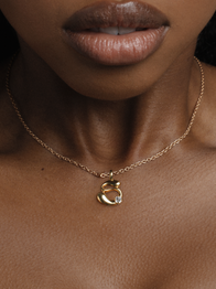 Diamond Necklace / 18K Gold Vermeil