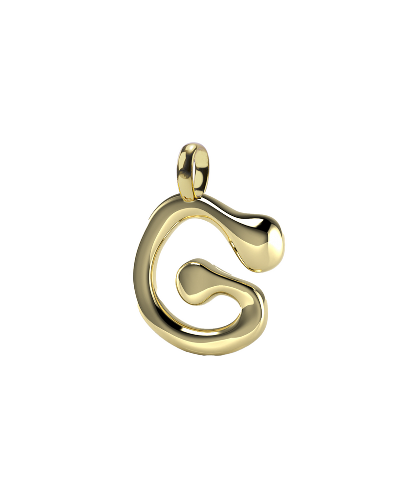 10K Gold Say My Name Pendant "A-Z"