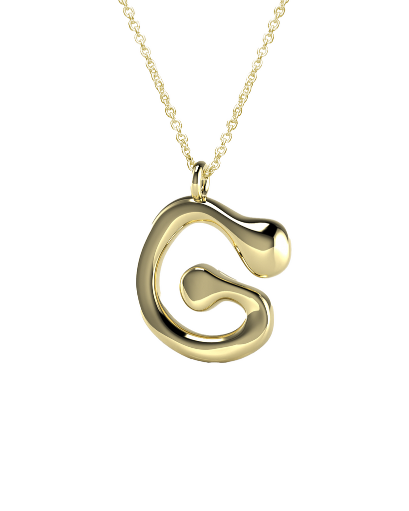 10K Gold Say My Name Necklace "A-Z"