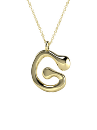 10K Gold Say My Name Necklace "A-Z"