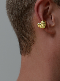 10K Gold Heart Ear Cuff