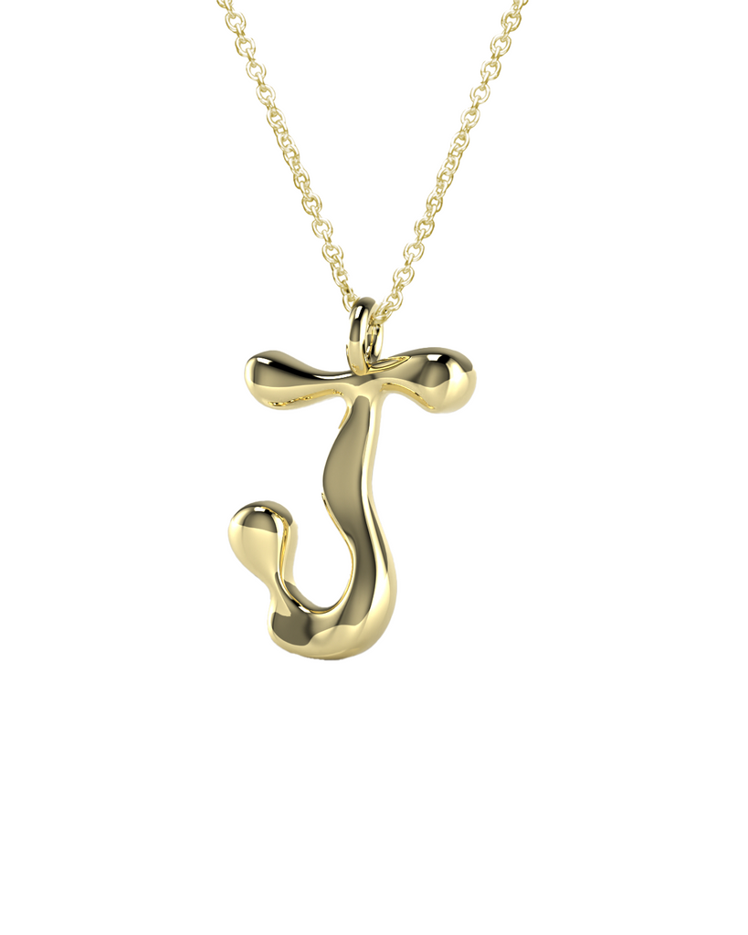 10K Gold Say My Name Necklace "A-Z"