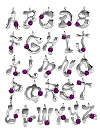 Birthstone Letter Necklace
