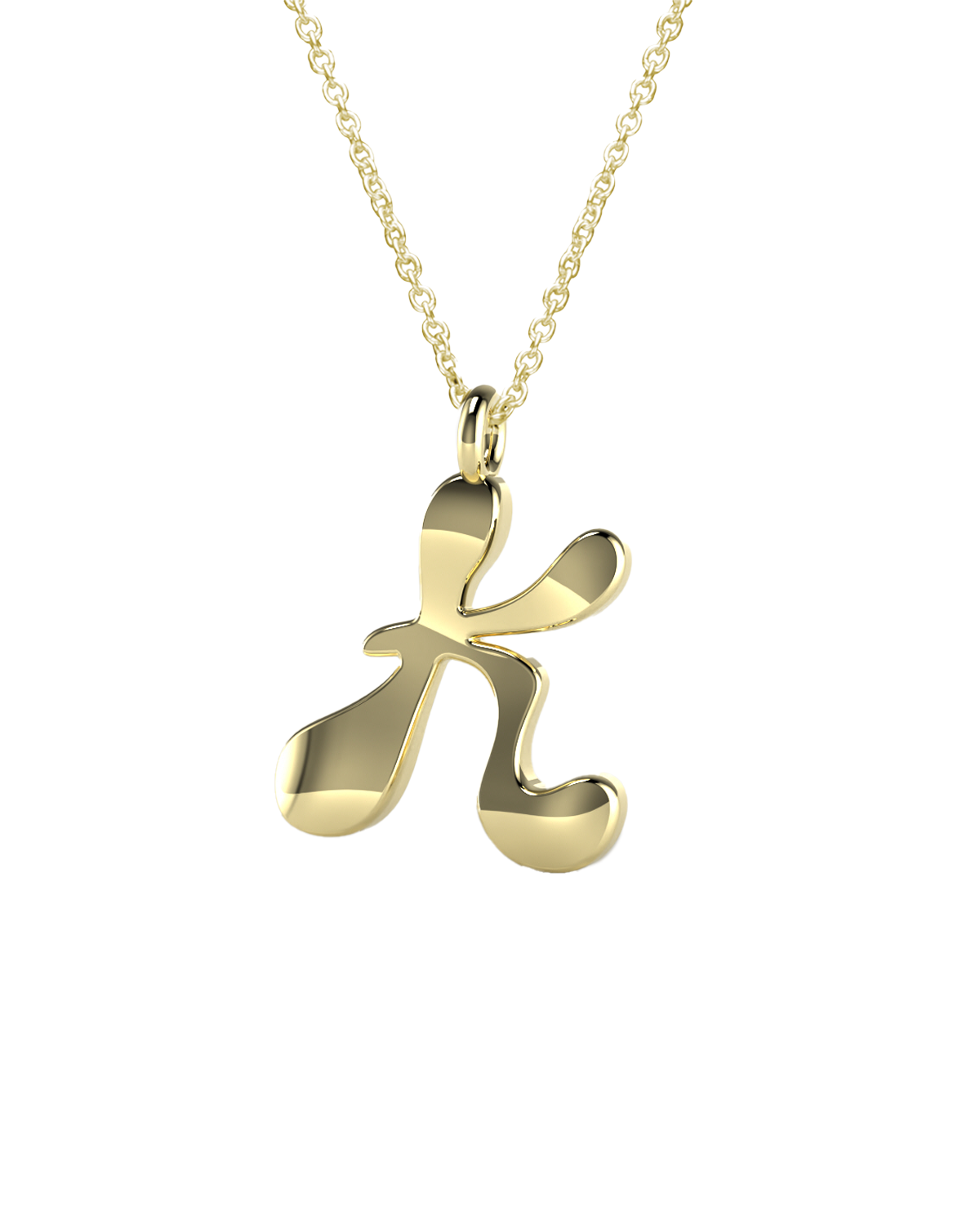 Gold Say My Name Necklace "A-Z"