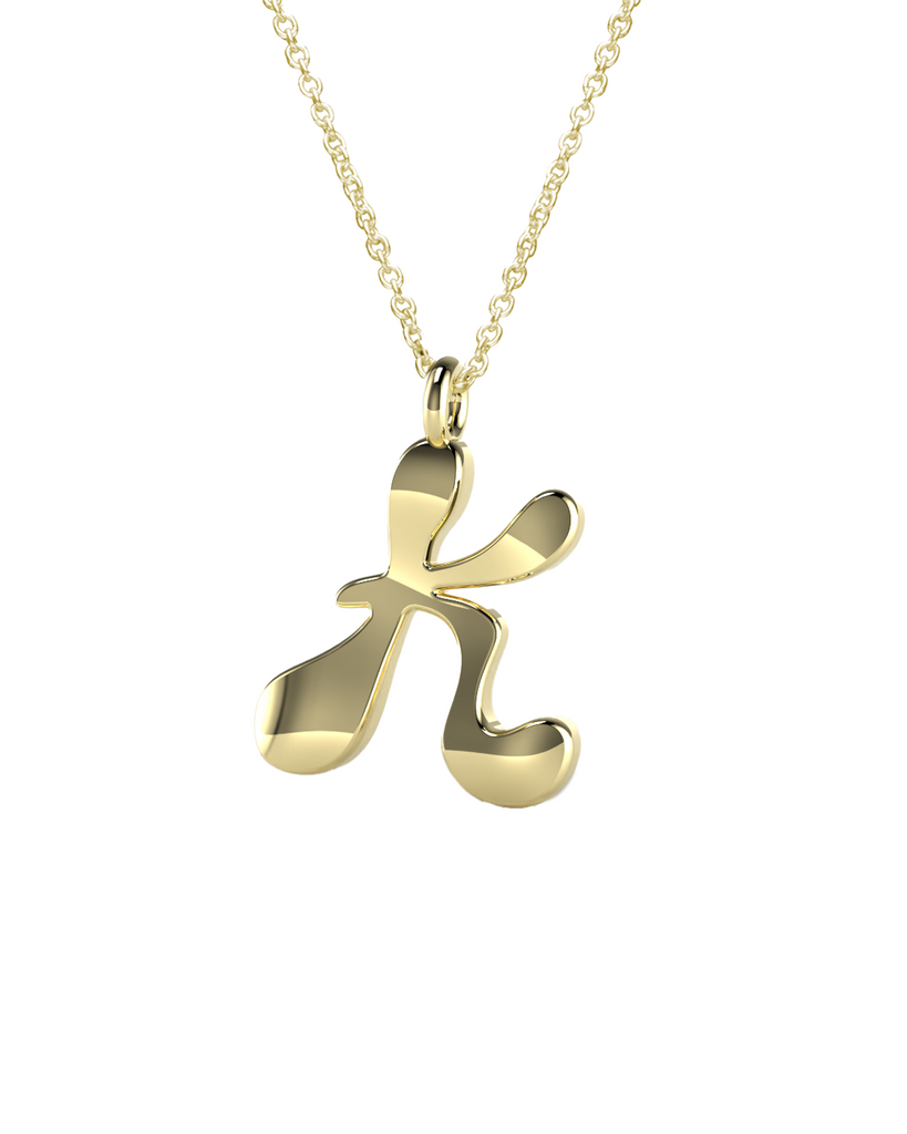 10K Gold Say My Name Necklace "A-Z"