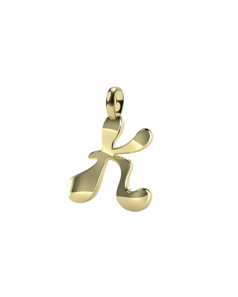 10K Gold Say My Name Pendant "A-Z"