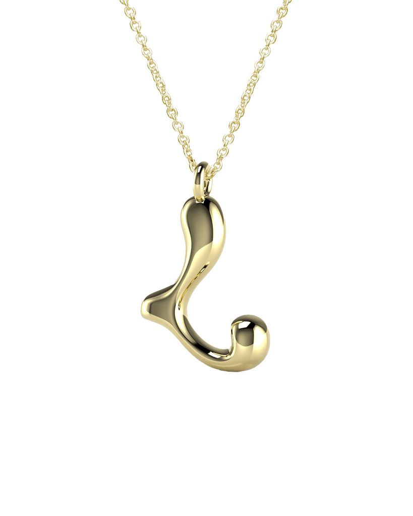 10K Gold Say My Name Necklace "A-Z"