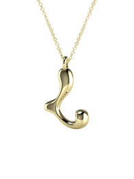 10K Gold Say My Name Necklace "A-Z"