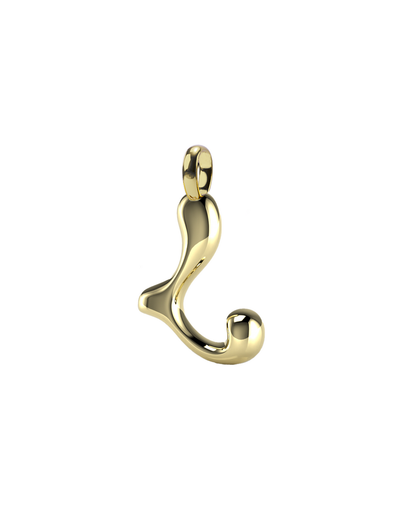 10K Gold Say My Name Pendant "A-Z"