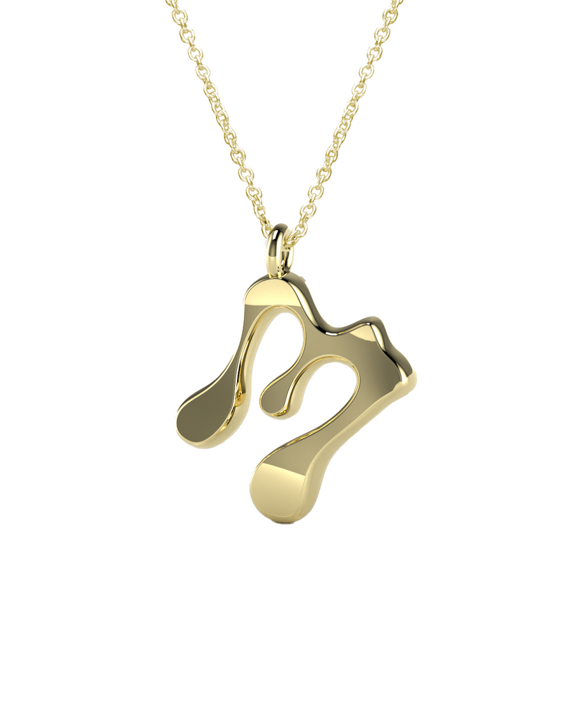 10K Gold Say My Name Necklace "A-Z"