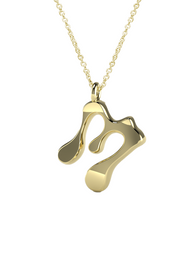 10K Gold Say My Name Necklace "A-Z"