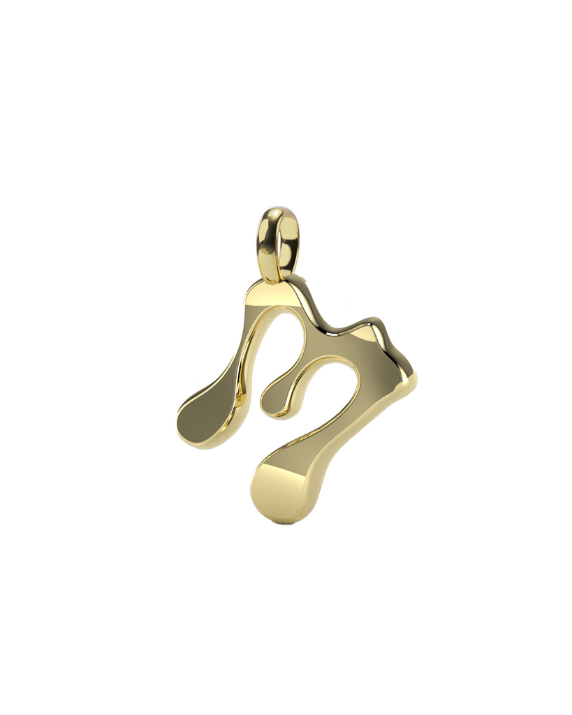 10K Gold Say My Name Pendant "A-Z"