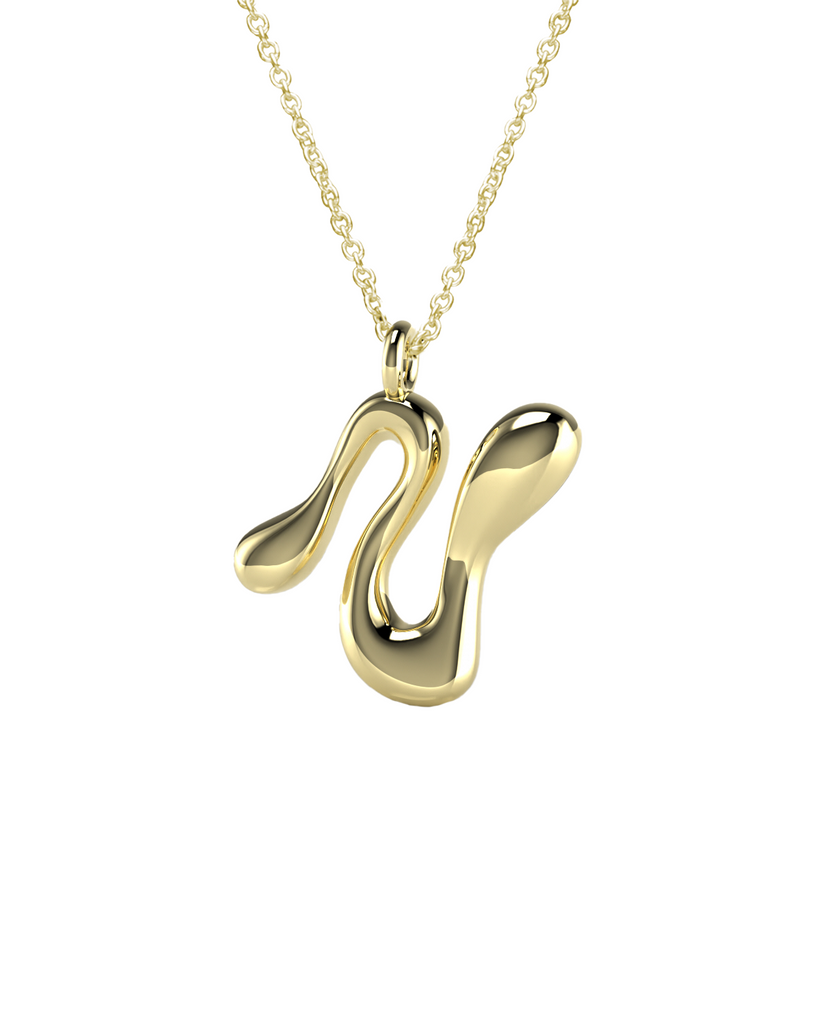 10K Gold Say My Name Necklace "A-Z"