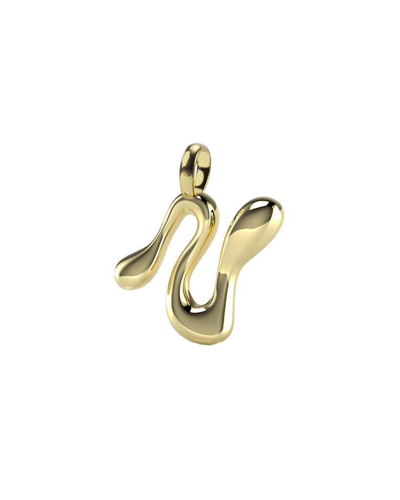 10K Gold Say My Name Pendant "A-Z"