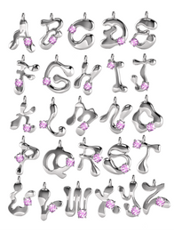 Birthstone Letter Necklace