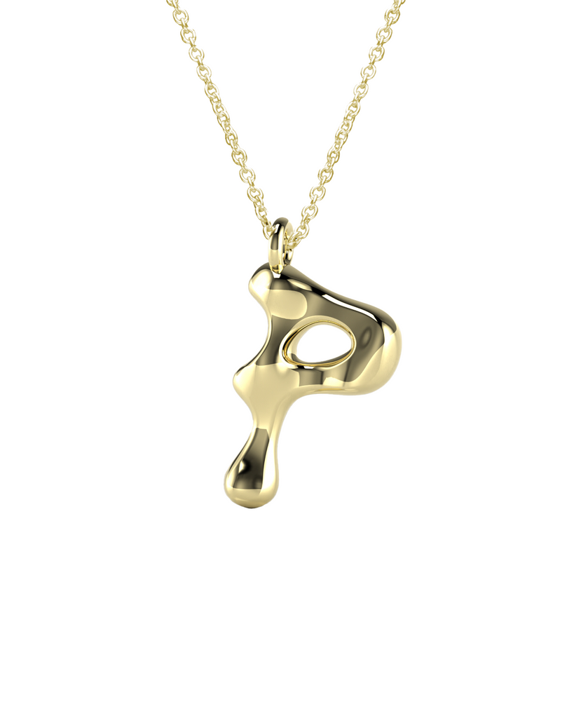 10K Gold Say My Name Necklace "A-Z"