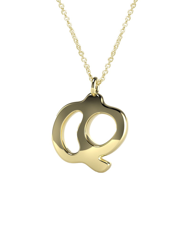 10K Gold Say My Name Necklace "A-Z"