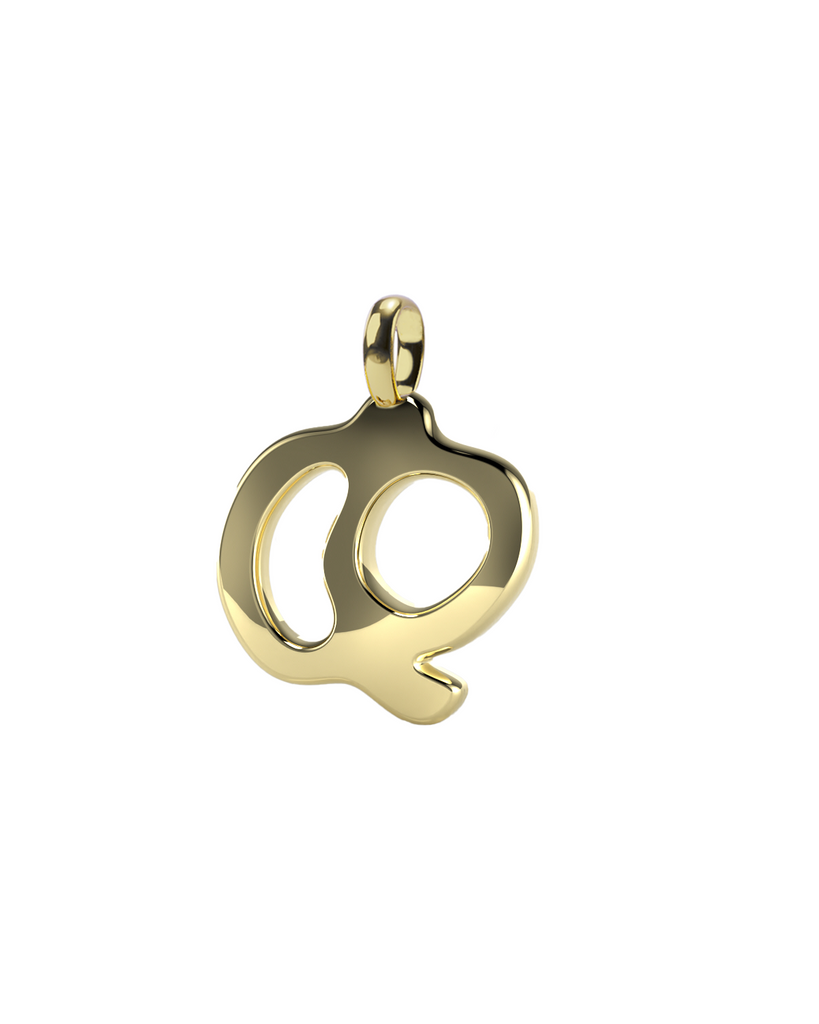 10K Gold Say My Name Pendant "A-Z"