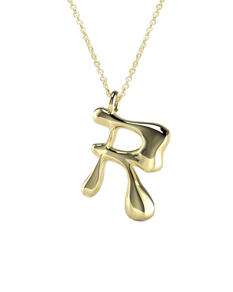 10K Gold Say My Name Necklace "A-Z"
