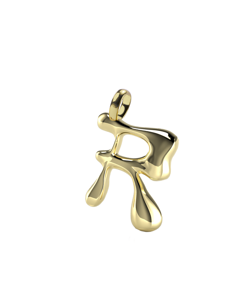 10K Gold Say My Name Pendant "A-Z"