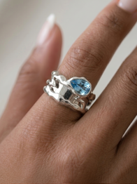 Gen 5 Blue Teardrop Tech Ring Cover