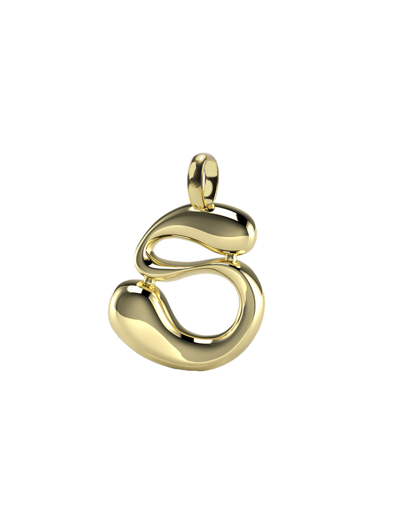10K Gold Say My Name Pendant "A-Z"
