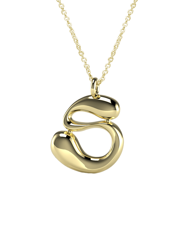 10K Gold Say My Name Necklace "A-Z"