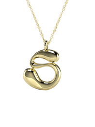 10K Gold Say My Name Necklace "A-Z"