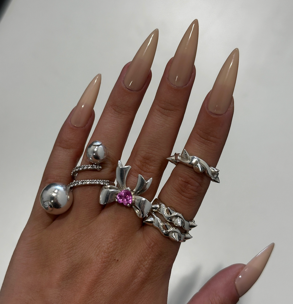 Bow Ring with Gem