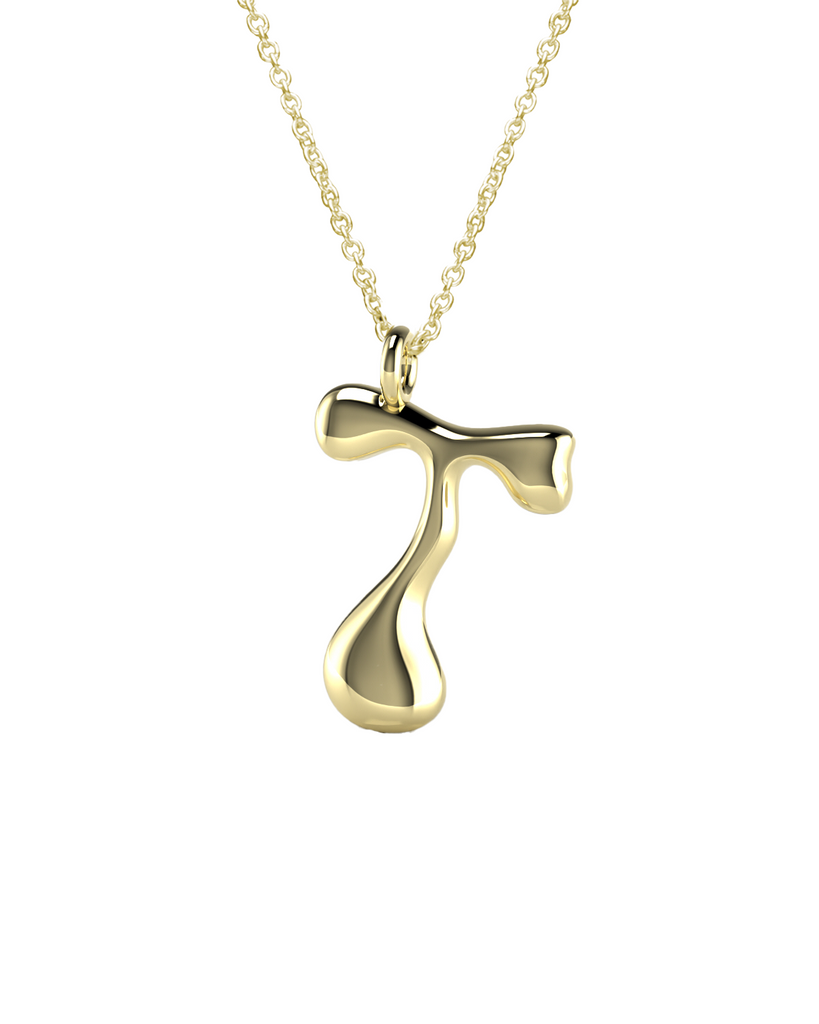 10K Gold Say My Name Necklace "A-Z"