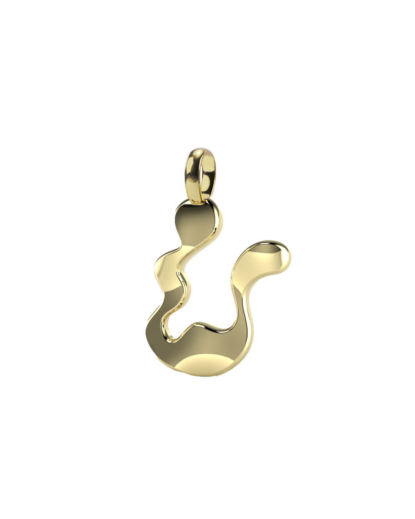 10K Gold Say My Name Pendant "A-Z"